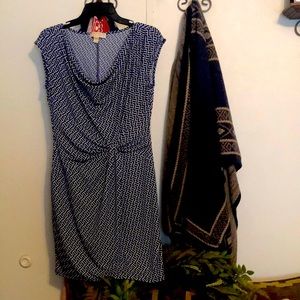 MK dress blue and white